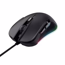 Trust GXT 922 YBAR, Droitier, Optique, USB Type-A, 7200 DPI, Noir