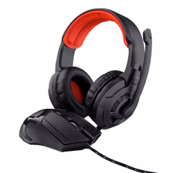 Trust 24761, Avec fil, Jouer, 455 g, Casque, Noir, Rouge