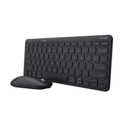 Trust Lyra clavier Souris incluse RF sans fil + Bluetooth AZERTY Français Noir
