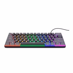 Trust GXT 867 Acira clavier USB Français Noir, Gris
