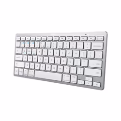 Trust 24907, Sans clé (80 - 87%), Bluetooth, Argent