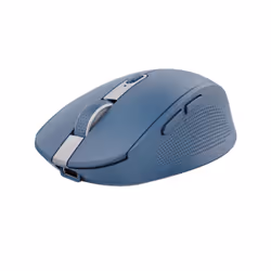 Trust Ozaa, Droitier, Optique, RF sans fil + Bluetooth, 3200 DPI, Bleu