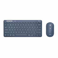 Trust Lyra clavier Souris incluse RF sans fil + Bluetooth QWERTY Italien Bleu - Vue supplémentaire 4