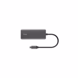 Trust Dalyx, USB Type-C, USB 2.0, 1000 Mbit/s, 60 Hz, 3840 x 2160 pixels, Argent