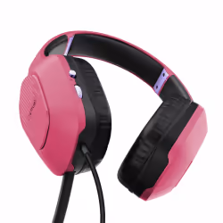 Trust GXT 415P Zirox, Avec fil, Jouer, 20 - 20000 Hz, 253 g, Casque, Rose