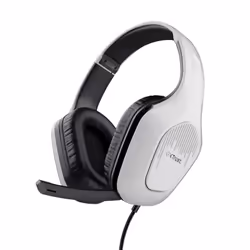 Trust GXT 415PS ZIROX, Avec fil, Jouer, 20 - 20000 Hz, 242 g, Casque, Noir, Blanc