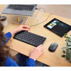 Trust Lyra clavier Bureau USB + RF Wireless + Bluetooth QWERTY Espagnole Noir - Vue supplémentaire 6