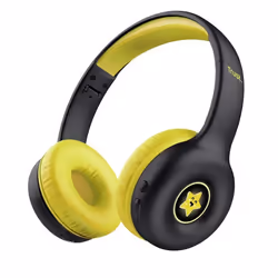 Trust Nouna, Avec fil &sans fil, 20 - 20000 Hz, Appels/Musique, 134 g, Casque, Noir, Jaune