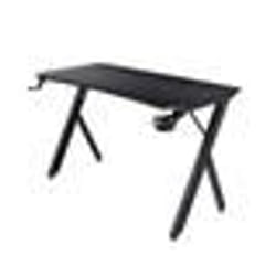 Trust Bureau Gaming GXT 700 Omnius 120 x 60 x 76 cm Bureau Gamer Support de Casque et Porte-gobelet Structure en Acier