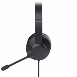 Trust Ayda Max Casque Avec fil Arceau Bureau/Centre d'appels Noir - Vue supplémentaire 6
