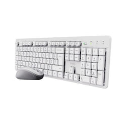 Trust Ody II Wireless clavier Souris incluse maison/bureau RF sans fil AZERTY Français Blanc