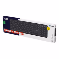 Trust Vaiya clavier Universel USB + RF Wireless + Bluetooth Anglais américain Noir - Vue supplémentaire 6