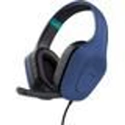 Trust GXT 418B Rayne Casque Gaming Léger pour PC Xbox PS4 PS5 Switch Mobile Transducteurs 50 mm Jack 3.5 mm Câble de 2 m Bleu