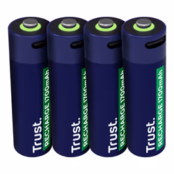 Trust 25631, Batterie rechargeable, AA, 4 pièce(s), 1700 mAh, 2 h, Court-circuit