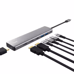 Trust 25661 hub & concentrateur USB Type-C Aluminium - Vue supplémentaire 2