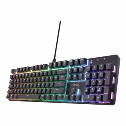 Trust GXT 871 Zora clavier Jouer USB AZERTY Français Noir