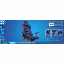 Trust GXT 721SM Ruya Pro Siège de jeu universel Siège rembourré Bleu, Rouge - Vue supplémentaire 8