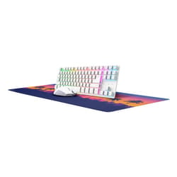 Trust GXT 882 clavier Souris incluse maison/bureau FR sans fil +USB AZERTY Français Blanc