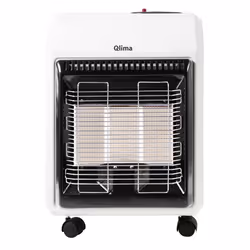 Qlima GH741RM, 4100 W, Gaz, Noir, Blanc, Intérieure, Sol, 50 m²