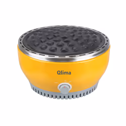Qlima NJOY1007, Grill, Charbon de bois (combustible), 1 zone(s), 29 cm, Dessus de table, Grille