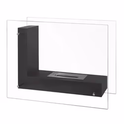 Qlima FFB 8060 cheminée Intérieur & extérieur Cheminée autonome Bioéthanol Noir