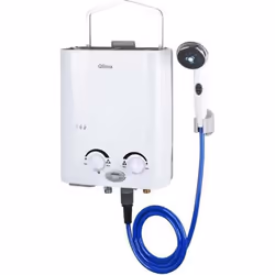 Chauffe-eau portable à gaz Qlima PGWH 1010 - Blanc