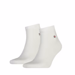 Tommy Hilfiger Quater, Chaussettes Crew, Blanc, Adulte, Mâle, 43/46, EUE