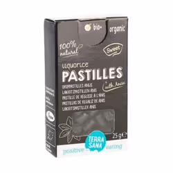 Open Food Pastilles de reglisse à l'anis - Terra Sana - 25 g, 25 g, D, Extrait De Réglisse* Pure, Extrait De Anis* * Issus De ...