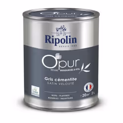 Découvrez notre peinture acrylique RIPOLIN O'PUR pour murs, boiseries et radiateurs. Fabriquée a partir de résine biosourcée ...