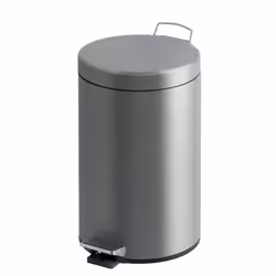 Vepa Bins VB 222212, 12 L, Rond, Acier inoxydable, Acier inoxydable, Pédale, 295 mm