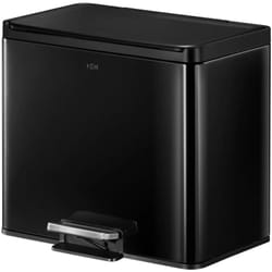 EKO - Poubelle à pédale Essential 20+9 l Noir