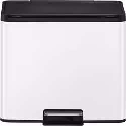 EKO - Poubelle à pédale Recycler, en acier, 30 l, collecteur à