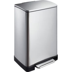 EKO - Europe E-Cube Step Bin 40L Rectangulaire Acier inoxydable