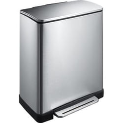 EKO - Europe E-Cube Step Bin 50L Rectangulaire Acier inoxydable