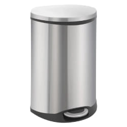 EKO Poubelle Shell - 50 L - Argenté Mat