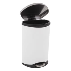 Vepa Bins VB 921850 poubelle 50 L Plastique, Acier inoxydable Acier inoxydable, Blanc