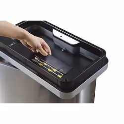 EKO - Europe Mirage Sensor Bin 20+20L Rectangulaire Acier inoxydable