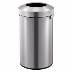 EKO Poubelle à ouverture dessus Urban 90 L Argenté mat