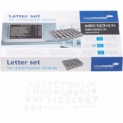 Legamaster lettres et chiffres 20mm 560pcs, Pays-Bas, 250 mm, 50 mm, 360 mm, 450 g, 250 mm