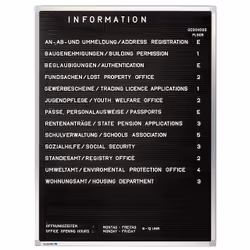 Legamaster PREMIUM tableau rainuré 60x40cm, Noir, Aluminium, Argent, Plastique, 400 mm, 600 mm
