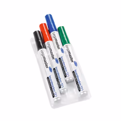 Legamaster TZ1 marqueur pour tableau blanc assorti 4pcs, 4 pièce(s), Noir, Bleu, Vert, Rouge, Allemagne, 59,6 g, 80 cm, 120 c ...