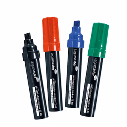 Legamaster TZ48 marqueur permanent jumbo assorti 4pcs, 4 pièce(s), Noir, Bleu, Vert, Rouge, Pointe biseautée, Noir, Bleu, Ver ...