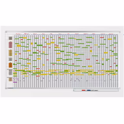 Legamaster PROFESSIONAL planning annuel 75 articles 100x200cm, 2000 mm, 1000 mm, 22,1 mm, 26,1 kg, 2035 mm, 35 mm