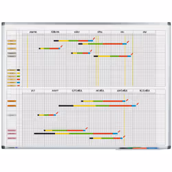Legamaster PREMIUM planning annuel 6 mois 90x120cm, 1200 mm, 900 mm, 11 mm, 13,1 kg, 1235 mm, 30 mm