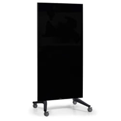Legamaster tableau en verre mobile 90x175cm noir