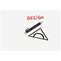 Board-up tableau blanc sans cadre - 50 x 75 cm