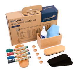 Legamaster WOODEN whiteboard accessory set 17-piece, Kit d'accessoires, Pays-Bas, FSC mix 70%, 214 mm, 333 mm, 74 mm