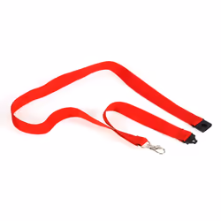 Europel 121276, Porte-badge avec cordon, Rouge, 10 pièce(s), Métal, Plastique, Textile, 440 mm, 20 mm
