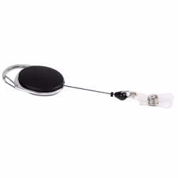 Europel 121284 Accessoire de porte-badge Porte-badge avec enrouleur Noir 10 pièce(s)