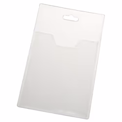 Europel 121293, Porte-badge, Portrait, Polyvinyl chloride (PVC), Transparent, 60 mm, 90 mm